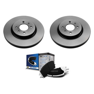 Beck Arnley® - True Plain Front Brake Kit with Ceramic Pads