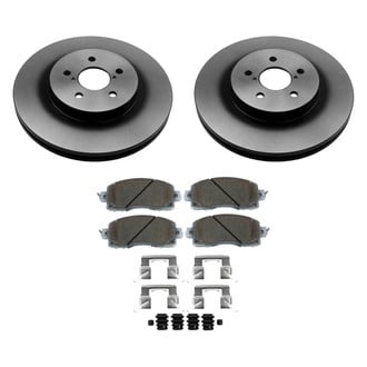 Beck Arnley® - True Plain Front Brake Kit with Semi-Metallic Pads