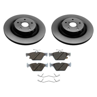 Beck Arnley® - True Plain Rear Brake Kit with Semi-Metallic Pads