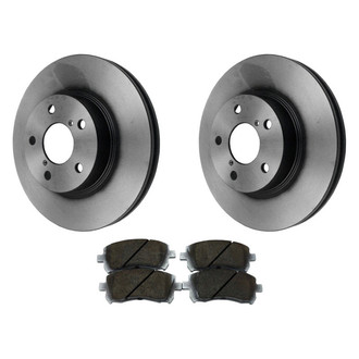 Beck Arnley® - True Plain Front Brake Kit with Ceramic Pads