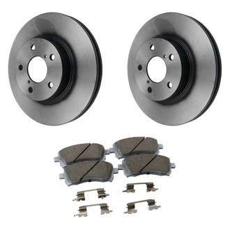 Beck Arnley® - True Plain Front Brake Kit with Ceramic Pads