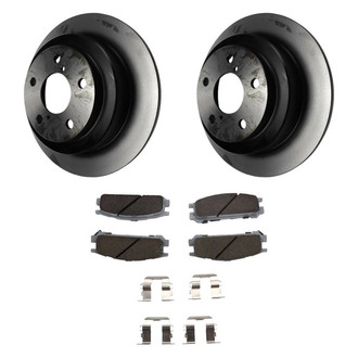 Beck Arnley® - True Plain Rear Brake Kit with Ceramic Pads