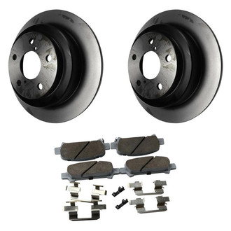 Beck Arnley® - True Plain Rear Brake Kit with Ceramic Pads