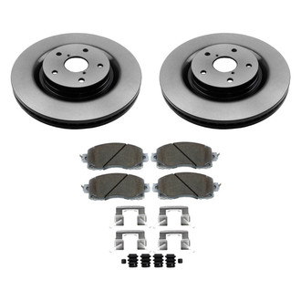 Beck Arnley® - True Plain Front Brake Kit with Semi-Metallic Pads