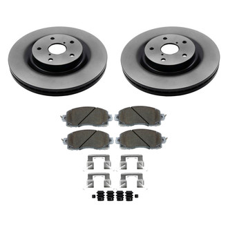 Beck Arnley® - True Plain Front Brake Kit with Semi-Metallic Pads
