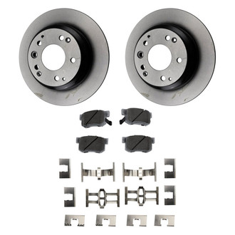Beck Arnley® - True Plain Rear Brake Kit with Ceramic Pads