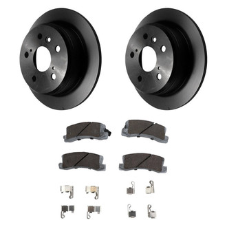 Beck Arnley® - True Plain Rear Brake Kit with Ceramic Pads