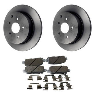 Beck Arnley® - True Plain Rear Brake Kit with Ceramic Pads