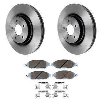 Beck Arnley® - True Plain Front Brake Kit with Semi-Metallic Pads