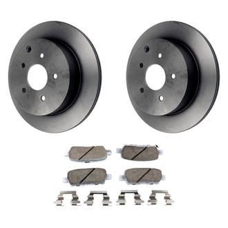 Beck Arnley® - True Plain Rear Brake Kit with Ceramic Pads