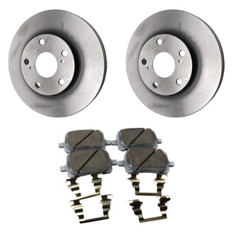 Beck Arnley® - True Plain Front Brake Kit with Ceramic Pads