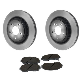 Beck Arnley® - True Plain Front Brake Kit with Ceramic Pads
