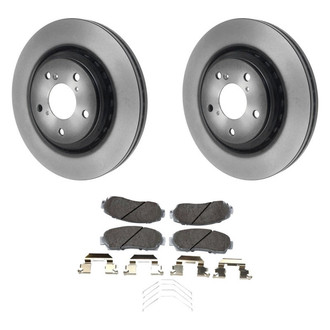 Beck Arnley® - True Plain Front Brake Kit with Ceramic Pads