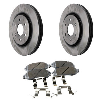 Beck Arnley® - True Plain Front Brake Kit with Ceramic Pads
