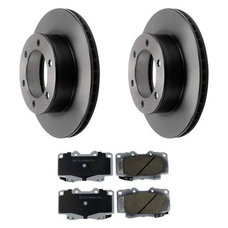 Beck Arnley® - True Plain Front Brake Kit with Organic Pads