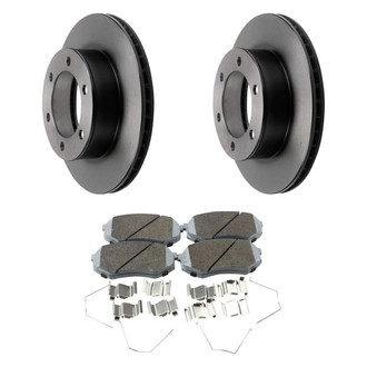 Beck Arnley® - True Plain Front Brake Kit with Ceramic Pads