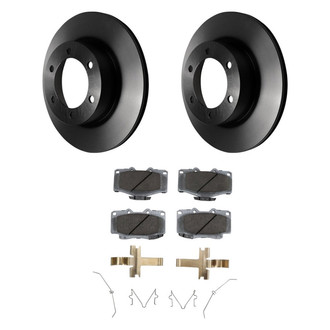 Beck Arnley® - True Plain Front Brake Kit with Organic Pads