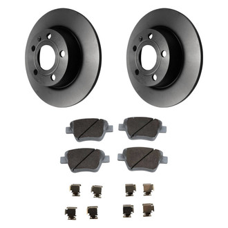 Beck Arnley® - True Plain Rear Brake Kit with Ceramic Pads