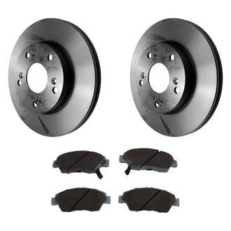 Beck Arnley® - True Plain Front Brake Kit with Ceramic Pads