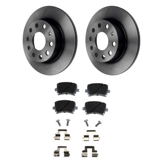 Beck Arnley® - True Plain Rear Brake Kit with Semi-Metallic Pads