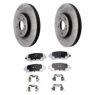 Beck Arnley® - True Plain Front Brake Kit with Ceramic Pads