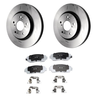 Beck Arnley® - True Plain Front Brake Kit with Ceramic Pads
