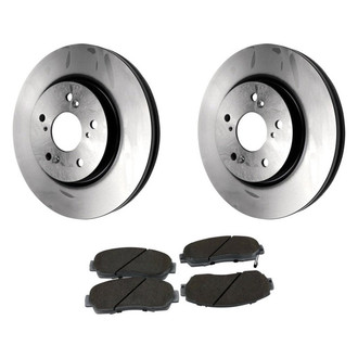 Beck Arnley® - True Plain Front Brake Kit with Ceramic Pads