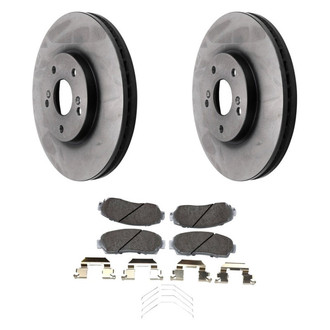 Beck Arnley® - True Plain Front Brake Kit with Ceramic Pads