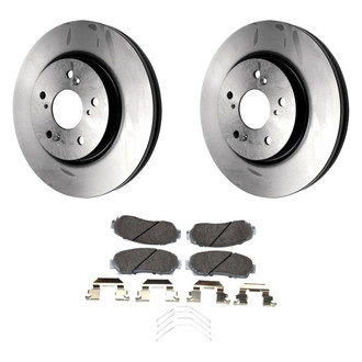 Beck Arnley® - True Plain Front Brake Kit with Ceramic Pads