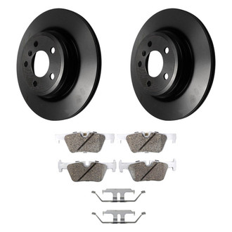 Beck Arnley® - True Plain Rear Brake Kit with Semi-Metallic Pads