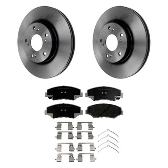 Beck Arnley® - True Plain Front Brake Kit with Ceramic Pads