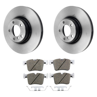 Beck Arnley® - True Plain Front Brake Kit with Semi-Metallic Pads