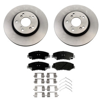 Beck Arnley® - True Plain Front Brake Kit with Ceramic Pads