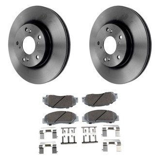 Beck Arnley® - True Plain Front Brake Kit with Ceramic Pads