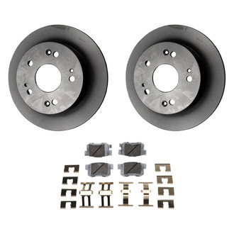 Beck Arnley® - True Plain Rear Brake Kit with Ceramic Pads