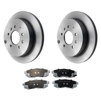 Beck Arnley® - True Plain Rear Brake Kit with Ceramic Pads