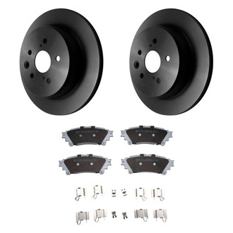Beck Arnley® - True Plain Rear Brake Kit with Ceramic Pads