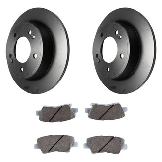 Beck Arnley® - True Plain Rear Brake Kit with Ceramic Pads