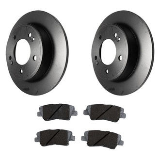 Beck Arnley® - True Plain Rear Brake Kit with Ceramic Pads