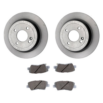 Beck Arnley® - True Plain Rear Brake Kit with Ceramic Pads