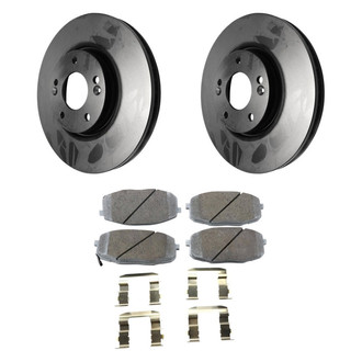 Beck Arnley® - True Plain Front Brake Kit with Ceramic Pads