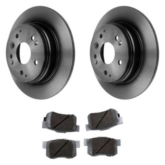 Beck Arnley® - True Plain Rear Brake Kit with Ceramic Pads