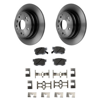 Beck Arnley® - True Plain Rear Brake Kit with Ceramic Pads