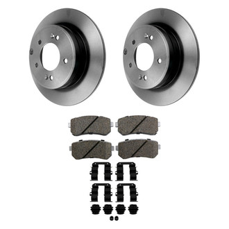 Beck Arnley® - True Rear Brake Kit with Semi-Metallic Pads