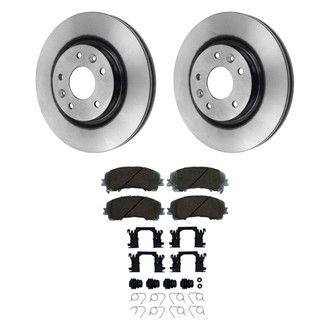 Beck Arnley® - True Plain Front Brake Kit with Semi-Metallic Pads