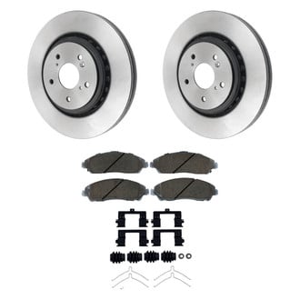 Beck Arnley® - True Plain Front Brake Kit with Semi-Metallic Pads