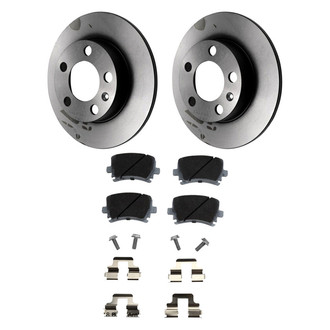 Beck Arnley® - True Plain Rear Brake Kit with Semi-Metallic Pads