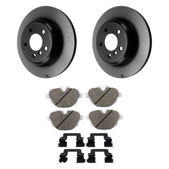 Beck Arnley® - True Plain Rear Brake Kit with Semi-Metallic Pads