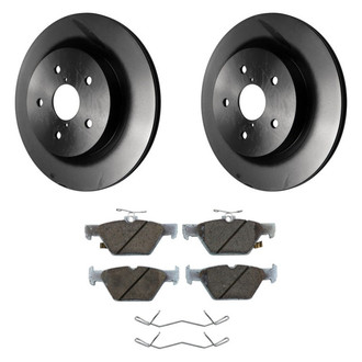 Beck Arnley® - True Plain Rear Brake Kit with Semi-Metallic Pads