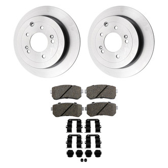 Beck Arnley® - True Plain Rear Brake Kit with Semi-Metallic Pads